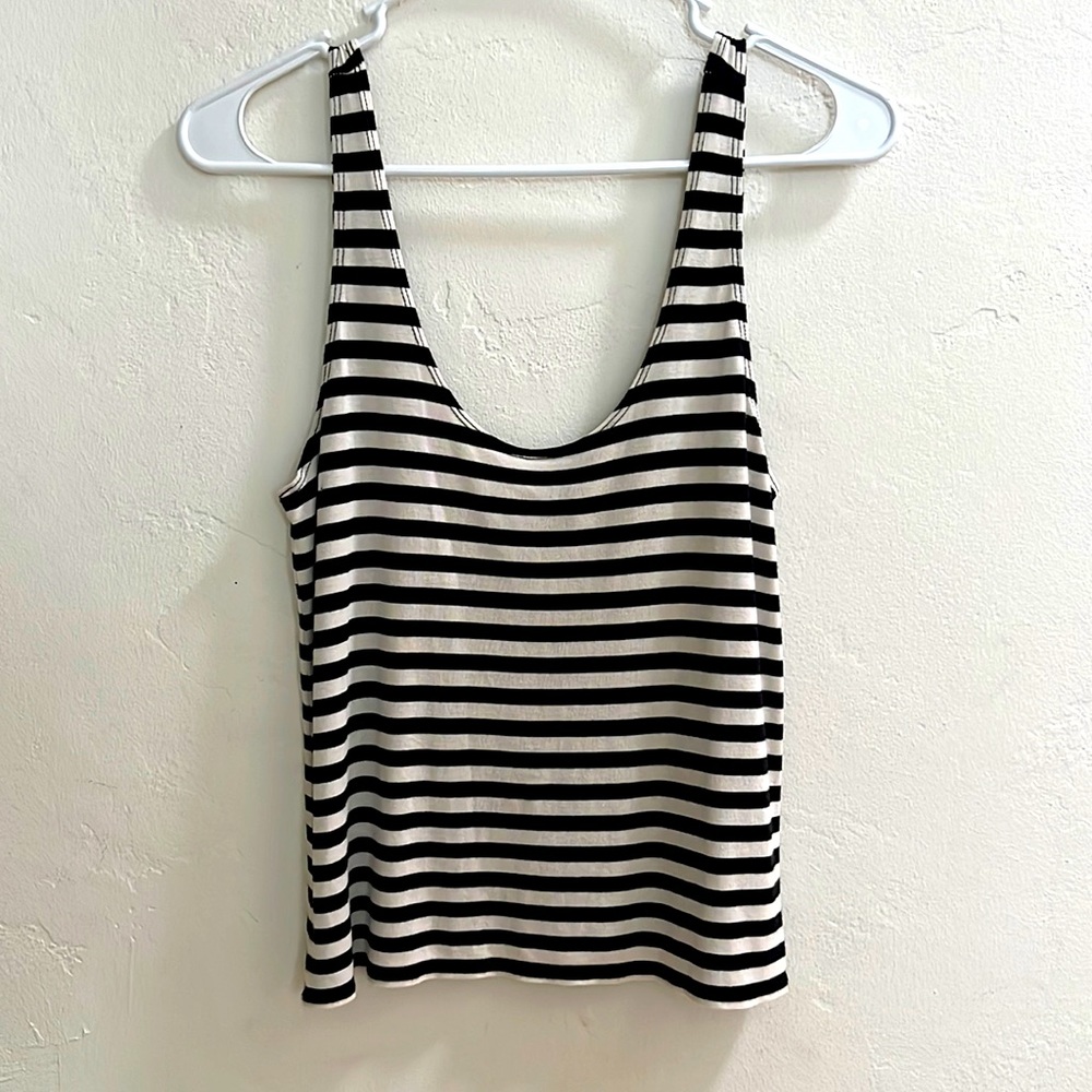 Volcom striped tank top small